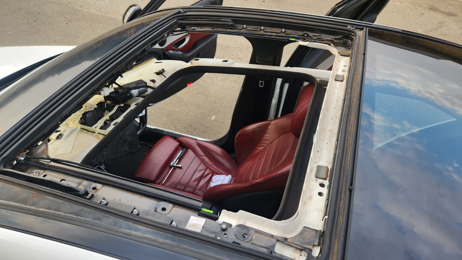 Complete sunroof motor, cable and cassette service